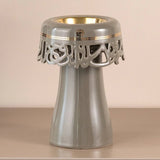 Otantik Mirral Decorative Porcelain Incense Burner – Grey with Gold Accent (11*17.5 cm) - Al Kabayel Discount CentreOtantik Mirral Decorative Porcelain Incense Burner – Grey with Gold Accent (11*17.5 cm)Porcelain Incense BurnerOTANTIKAl Kabayel Discount Centre