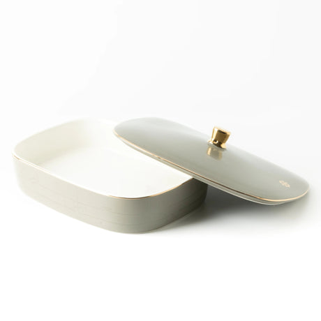 Otantik Mirral Elegant Large Porcelain Serving & Date Bowl – Grey with Gold Rim (11 Inch) - Al Kabayel Discount CentreOtantik Mirral Elegant Large Porcelain Serving & Date Bowl – Grey with Gold Rim (11 Inch)BowlsOTANTIKAl Kabayel Discount Centre