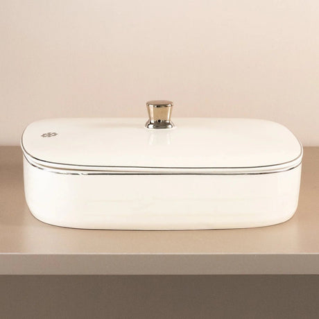 Otantik Mirral Elegant Medium Porcelain Serving & Date Bowl – White with Silver Rim (8 Inch) - Al Kabayel Discount CentreOtantik Mirral Elegant Medium Porcelain Serving & Date Bowl – White with Silver Rim (8 Inch)BowlsOTANTIKAl Kabayel Discount Centre