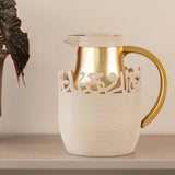 Otantik Mirral Luxury 1L Vacuum Insulated Tea & Coffee Pot – Warm Beige with Gold Accent - Al Kabayel Discount CentreOtantik Mirral Luxury 1L Vacuum Insulated Tea & Coffee Pot – Warm Beige with Gold AccentThermosOTANTIKAl Kabayel Discount Centre