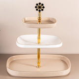 Otantik Mirral Luxury 3 - Tier Porcelain Dessert & Cake Stand – Beige with Gold Finish (30*32 cm) - Al Kabayel Discount CentreOtantik Mirral Luxury 3 - Tier Porcelain Dessert & Cake Stand – Beige with Gold Finish (30*32 cm)Serving TraysOTANTIKAl Kabayel Discount Centre