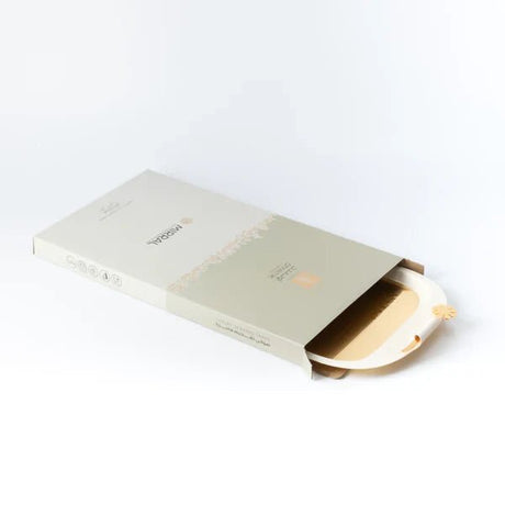 Otantik Mirral Premium Stainless Steel Serving Tray – Beige with Gold Detailing (53×31 cm) - Al Kabayel Discount CentreOtantik Mirral Premium Stainless Steel Serving Tray – Beige with Gold Detailing (53×31 cm)Serving TraysOTANTIKAl Kabayel Discount Centre