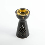 Otantik Naqsh Porcelain Incence Burner 9cm*17.5cm, Black/Gold - ET2984 - Al Kabayel Discount CentreOtantik Naqsh Porcelain Incence Burner 9cm*17.5cm, Black/Gold - ET2984Home Décor AccentsOTANTIKAl Kabayel Discount Centre