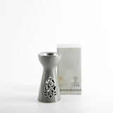 Otantik Naqsh Porcelain Incence Burner 9cm*17.5cm, Grey/Silver - ET2983 - Al Kabayel Discount CentreOtantik Naqsh Porcelain Incence Burner 9cm*17.5cm, Grey/Silver - ET2983Home Décor AccentsOTANTIKAl Kabayel Discount Centre