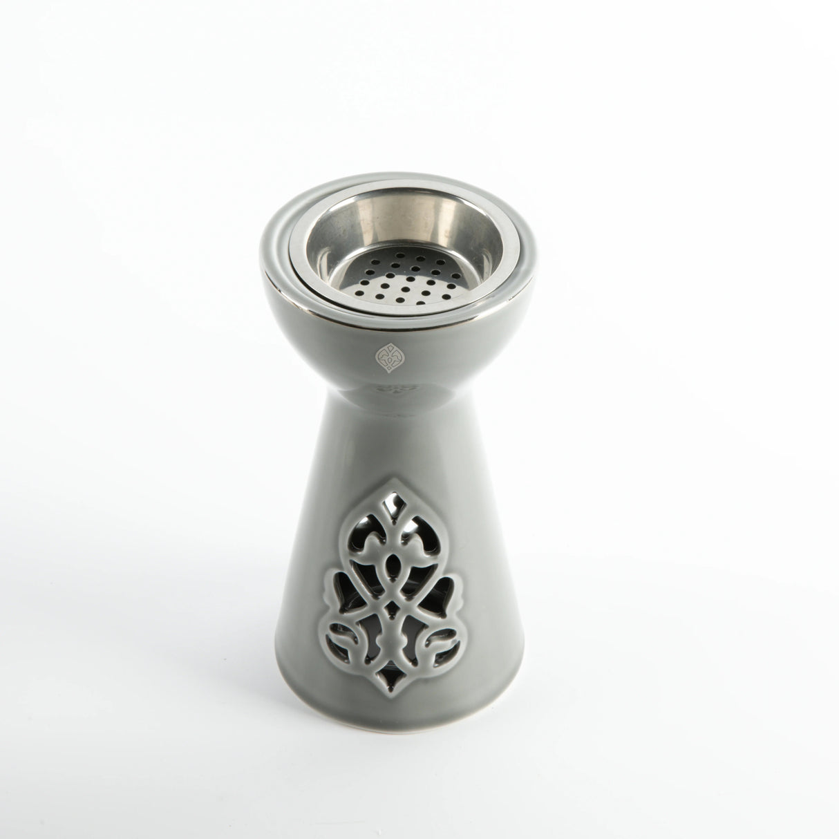 Otantik Naqsh Porcelain Incence Burner 9cm*17.5cm, Grey/Silver - ET2983 - Al Kabayel Discount CentreOtantik Naqsh Porcelain Incence Burner 9cm*17.5cm, Grey/Silver - ET2983Home Décor AccentsOTANTIKAl Kabayel Discount Centre