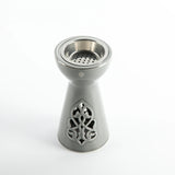 Otantik Naqsh Porcelain Incence Burner 9cm*17.5cm, Grey/Silver - ET2983 - Al Kabayel Discount CentreOtantik Naqsh Porcelain Incence Burner 9cm*17.5cm, Grey/Silver - ET2983Home Décor AccentsOTANTIKAl Kabayel Discount Centre