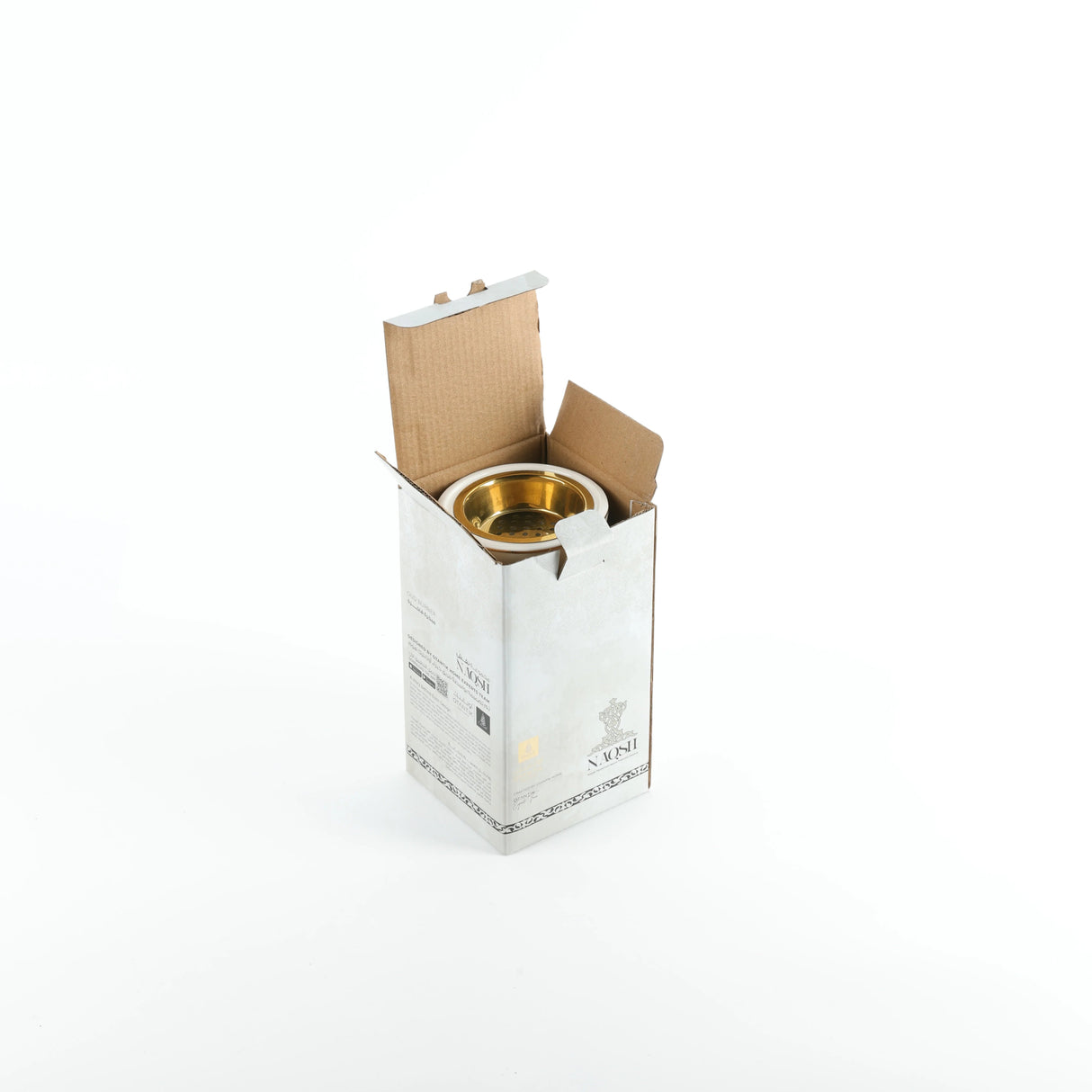 Otantik Naqsh Porcelain Incence Burner 9cm*17.5cm, White/Gold - ET2980 - Al Kabayel Discount CentreOtantik Naqsh Porcelain Incence Burner 9cm*17.5cm, White/Gold - ET2980Home Décor AccentsOTANTIKAl Kabayel Discount Centre