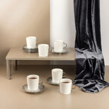 Otantik Nourhan 12 - Piece Porcelain Tea Set - Matte Silver 240CC - Al Kabayel Discount CentreOtantik Nourhan 12 - Piece Porcelain Tea Set - Matte Silver 240CCTea/Coffee SetsOTANTIKAl Kabayel Discount Centre