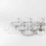 Otantik Nourhan 19 - Piece Arabic Tea And Coffee Set - Matte Silver 150CC - Al Kabayel Discount CentreOtantik Nourhan 19 - Piece Arabic Tea And Coffee Set - Matte Silver 150CCTea/Coffee SetsOTANTIKAl Kabayel Discount Centre