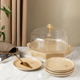 Otantik Octara - Cake Serving Set (9-Pc) - Ivory & Gold - Al Kabayel Discount CentreOtantik Octara - Cake Serving Set (9-Pc) - Ivory & GoldServing TraysOTANTIKAl Kabayel Discount Centre