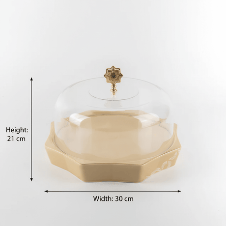 Otantik Octara - Cake Serving Set (9-Pc) - Ivory & Gold - Al Kabayel Discount CentreOtantik Octara - Cake Serving Set (9-Pc) - Ivory & GoldServing TraysOTANTIKAl Kabayel Discount Centre