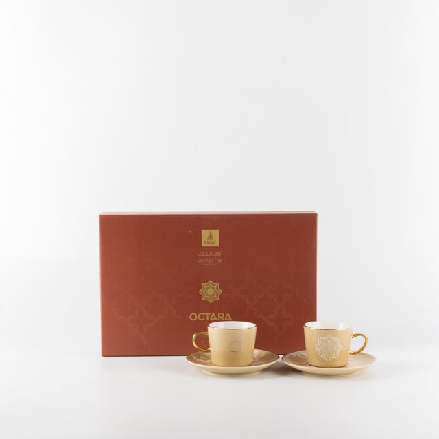 Otantik Octara - Espresso/Turkish Coffee Set (12-Pc) - Ivory & Gold -115ml - Al Kabayel Discount CentreOtantik Octara - Espresso/Turkish Coffee Set (12-Pc) - Ivory & Gold -115mlTea SetsOTANTIKAl Kabayel Discount Centre
