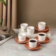 Otantik Octara - Espresso/Turkish Coffee Set (12-Pc) - Orange & Silver -115ml - Al Kabayel Discount CentreOtantik Octara - Espresso/Turkish Coffee Set (12-Pc) - Orange & Silver -115mlTea SetsOTANTIKAl Kabayel Discount Centre