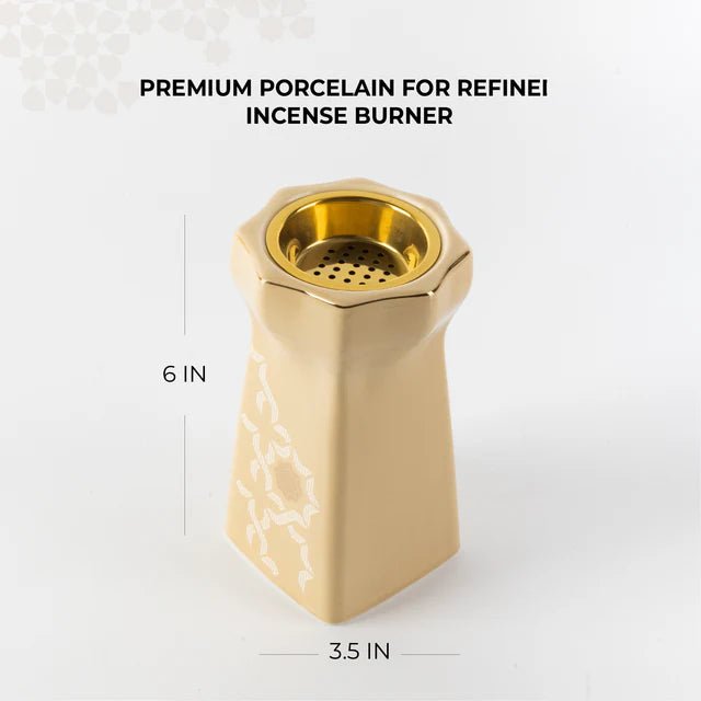 Otantik Octara - Incense Burner - Ivory & Gold 6"*3.5" - Al Kabayel Discount CentreOtantik Octara - Incense Burner - Ivory & Gold 6"*3.5"Incense BurnerOTANTIKAl Kabayel Discount Centre