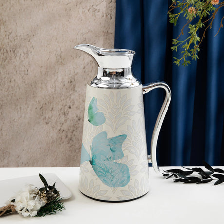 Otantik Premium 1 Litre Double Wall Vacuum Flask in Elegant Blue and Silver Color – Stylish Design for Hot & Cold Beverages - Al Kabayel Discount CentreOtantik Premium 1 Litre Double Wall Vacuum Flask in Elegant Blue and Silver Color – Stylish Design for Hot & Cold BeveragesThermosOTANTIKAl Kabayel Discount Centre