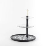 Otantik Sidrah - 3 Tier Cake Stand - Midnight Silver 32cm - Al Kabayel Discount CentreOtantik Sidrah - 3 Tier Cake Stand - Midnight Silver 32cmServing TraysOTANTIKAl Kabayel Discount Centre