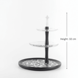 Otantik Sidrah - 3 Tier Cake Stand - Midnight Silver 32cm - Al Kabayel Discount CentreOtantik Sidrah - 3 Tier Cake Stand - Midnight Silver 32cmServing TraysOTANTIKAl Kabayel Discount Centre