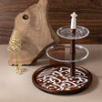 Otantik Sidrah - 3 Tier Cake Stand - Walnut Gold 32cm - Al Kabayel Discount CentreOtantik Sidrah - 3 Tier Cake Stand - Walnut Gold 32cmServing TraysOTANTIKAl Kabayel Discount Centre