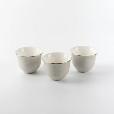 Otantik Sidrah - Arabic Coffee Cups Set (12-Pc) - Midnight Silver - 80ml - Al Kabayel Discount CentreOtantik Sidrah - Arabic Coffee Cups Set (12-Pc) - Midnight Silver - 80mlTea SetsOTANTIKAl Kabayel Discount Centre