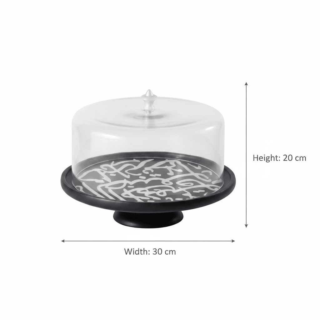 Otantik Sidrah - Cake Serving Set (9-Pc) - Midnight Silver 30*20cm - Al Kabayel Discount CentreOtantik Sidrah - Cake Serving Set (9-Pc) - Midnight Silver 30*20cmServing TraysOTANTIKAl Kabayel Discount Centre