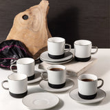 Otantik Sidrah - Cappuccino Set (12-Pc) - Midnight Silver - 240ml - Al Kabayel Discount CentreOtantik Sidrah - Cappuccino Set (12-Pc) - Midnight Silver - 240mlTea SetsOTANTIKAl Kabayel Discount Centre
