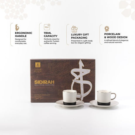 Otantik Sidrah - Espresso/Turkish Coffee Set (12-Pc) - Midnight Silver -115ml - Al Kabayel Discount CentreOtantik Sidrah - Espresso/Turkish Coffee Set (12-Pc) - Midnight Silver -115mlTea SetsOTANTIKAl Kabayel Discount Centre