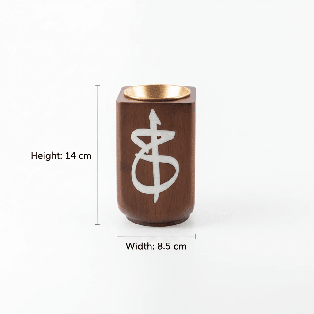 Otantik Sidrah - Incense Burner - Walnut Gold - 14*8.5 cm - Al Kabayel Discount CentreOtantik Sidrah - Incense Burner - Walnut Gold - 14*8.5 cmIncense BurnerOTANTIKAl Kabayel Discount Centre