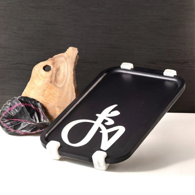 Otantik Sidrah - Stainless Steel Serving Tray - Midnight Silver 54*34cm - Al Kabayel Discount CentreOtantik Sidrah - Stainless Steel Serving Tray - Midnight Silver 54*34cmServing TraysOTANTIKAl Kabayel Discount Centre