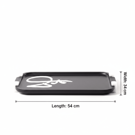 Otantik Sidrah - Stainless Steel Serving Tray - Midnight Silver 54*34cm - Al Kabayel Discount CentreOtantik Sidrah - Stainless Steel Serving Tray - Midnight Silver 54*34cmServing TraysOTANTIKAl Kabayel Discount Centre