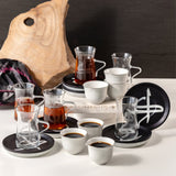 Otantik Sidrah - Tea Set (18-Pc) - Midnight Silver - Al Kabayel Discount CentreOtantik Sidrah - Tea Set (18-Pc) - Midnight SilverTea SetsOTANTIKAl Kabayel Discount Centre
