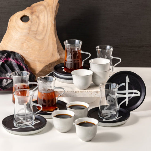 Otantik Sidrah - Tea Set (18-Pc) - Midnight Silver - Al Kabayel Discount CentreOtantik Sidrah - Tea Set (18-Pc) - Midnight SilverTea SetsOTANTIKAl Kabayel Discount Centre