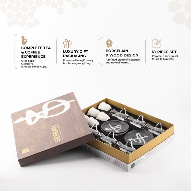 Otantik Sidrah - Tea Set (18-Pc) - Midnight Silver - Al Kabayel Discount CentreOtantik Sidrah - Tea Set (18-Pc) - Midnight SilverTea SetsOTANTIKAl Kabayel Discount Centre