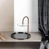 Otantik Stainless Steel Two - Tier Stand With Bracket By Nourhan - Glossy Black + Wood - Al Kabayel Discount CentreOtantik Stainless Steel Two - Tier Stand With Bracket By Nourhan - Glossy Black + WoodServing TraysOTANTIKAl Kabayel Discount Centre