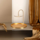 Otantik Stainless Steel Two - Tier Stand With Bracket From Nourhan - Matte Gold + Beige - Al Kabayel Discount CentreOtantik Stainless Steel Two - Tier Stand With Bracket From Nourhan - Matte Gold + BeigeServing TraysOTANTIKAl Kabayel Discount Centre