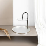 Otantik Stainless Steel Two - Tier Stand With Bracket From Nourhan - Matte Silver + Shiny Silver - Al Kabayel Discount CentreOtantik Stainless Steel Two - Tier Stand With Bracket From Nourhan - Matte Silver + Shiny SilverServing TraysOTANTIKAl Kabayel Discount Centre