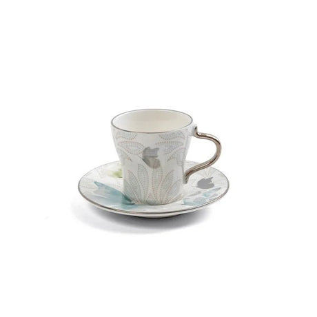 Otantik Veloura ET3067 12 - Piece Turkish Cup & Saucer Set – Blue & Silver Floral Porcelain - Al Kabayel Discount CentreOtantik Veloura ET3067 12 - Piece Turkish Cup & Saucer Set – Blue & Silver Floral PorcelainTea/Coffee PotsOTANTIKAl Kabayel Discount Centre