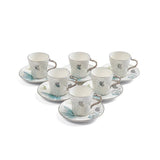 Otantik Veloura ET3067 12 - Piece Turkish Cup & Saucer Set – Blue & Silver Floral Porcelain - Al Kabayel Discount CentreOtantik Veloura ET3067 12 - Piece Turkish Cup & Saucer Set – Blue & Silver Floral PorcelainTea/Coffee PotsOTANTIKAl Kabayel Discount Centre