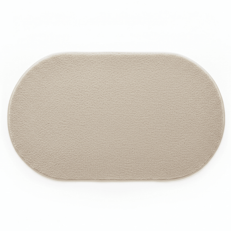Oval Door Mat | Non-Slip Rug for Entryway, Bathroom & Bedroom | Beige Cream | 62 x 38 cm - Al Kabayel Discount CentreOval Door Mat | Non-Slip Rug for Entryway, Bathroom & Bedroom | Beige Cream | 62 x 38 cmDoormatsAKDCAl Kabayel Discount Centre