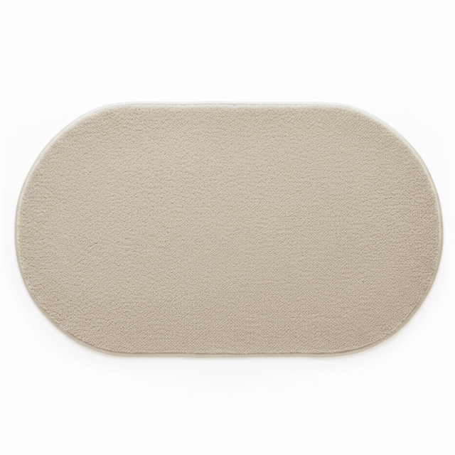 Oval Door Mat | Non-Slip Rug for Entryway, Bathroom & Bedroom | Beige Cream | 62 x 38 cm - Al Kabayel Discount CentreOval Door Mat | Non-Slip Rug for Entryway, Bathroom & Bedroom | Beige Cream | 62 x 38 cmDoormatsAKDCAl Kabayel Discount Centre