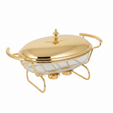 Oval Glass Food Warmer with Luxury Gold Stand and Clear Lid – High - End Dining Display (30×21 cm) - Al Kabayel Discount CentreOval Glass Food Warmer with Luxury Gold Stand and Clear Lid – High - End Dining Display (30×21 cm)WarmersAKDCAl Kabayel Discount Centre