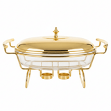 Oval Glass Food Warmer with Luxury Gold Stand and Clear Lid – High - End Dining Display (30×21 cm) - Al Kabayel Discount CentreOval Glass Food Warmer with Luxury Gold Stand and Clear Lid – High - End Dining Display (30×21 cm)WarmersAKDCAl Kabayel Discount Centre
