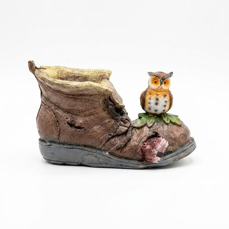 Owl & Boot Polyresin Pen Holder Brown Multi-Color – 20 × 14 cm - Al Kabayel Discount CentreOwl & Boot Polyresin Pen Holder Brown Multi-Color – 20 × 14 cmDesk Accessories & OrganizersAKDCAl Kabayel Discount Centre