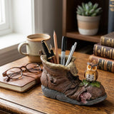 Owl & Boot Polyresin Pen Holder Brown Multi-Color – 20 × 14 cm - Al Kabayel Discount CentreOwl & Boot Polyresin Pen Holder Brown Multi-Color – 20 × 14 cmDesk Accessories & OrganizersAKDCAl Kabayel Discount Centre