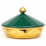 Palermo Designer Gold & Green Metal & Ceramic Dates Bowl – Luxury Serving Bowl for Sweets & Dates 27 cm - Al Kabayel Discount CentrePalermo Designer Gold & Green Metal & Ceramic Dates Bowl – Luxury Serving Bowl for Sweets & Dates 27 cmBowlsPALERMOAl Kabayel Discount Centre
