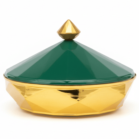 Palermo Designer Gold & Green Metal & Ceramic Dates Bowl – Luxury Serving Bowl for Sweets & Dates 27 cm - Al Kabayel Discount CentrePalermo Designer Gold & Green Metal & Ceramic Dates Bowl – Luxury Serving Bowl for Sweets & Dates 27 cmBowlsPALERMOAl Kabayel Discount Centre