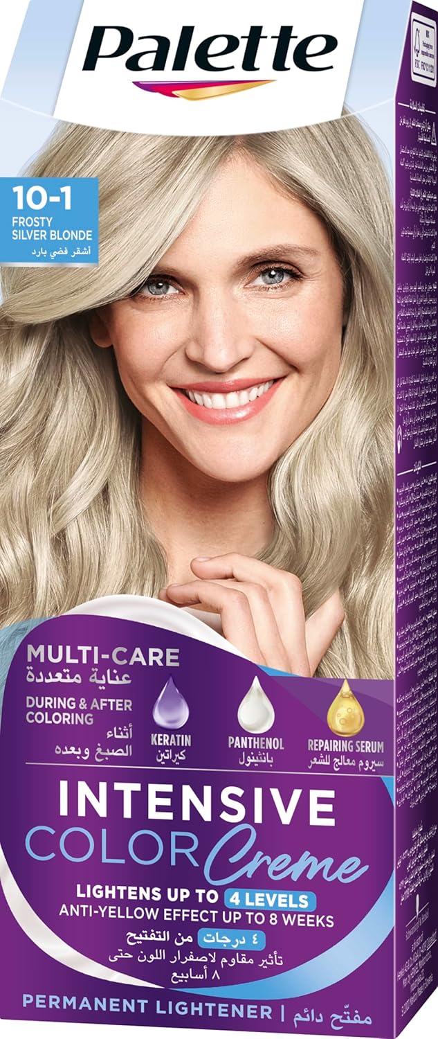 Palette Intensive 10.1 Color Creme Frosty Silver Blonde - Al Kabayel Discount CentrePalette Intensive 10.1 Color Creme Frosty Silver BlondeHair CarePALETTEAl Kabayel Discount Centre