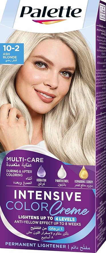 Palette Intensive 10.2 Color Creme Ultra Ash Blonde - Al Kabayel Discount CentrePalette Intensive 10.2 Color Creme Ultra Ash BlondeHair CarePALETTEAl Kabayel Discount Centre