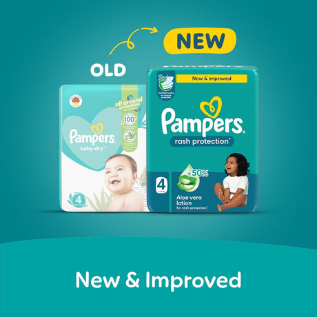 Pampers Rash Protection, Size 4, 9 - 14 kg, Carry Pack, 16 Diapers - Al Kabayel Discount CentrePampers Rash Protection, Size 4, 9 - 14 kg, Carry Pack, 16 DiapersBaby ProductsPAMPERSAl Kabayel Discount Centre