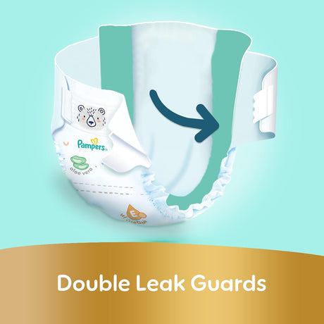 Pampers Ultimate Comfort Taped Diapers, Size 6, 13+kg, Lotion infused with Aloe Vera and Vitamin E, x1000 Leak Locks Technology for Leakage Protection, Mega Pack, 36 Count - Al Kabayel Discount CentrePampers Ultimate Comfort Taped Diapers, Size 6, 13+kg, Lotion infused with Aloe Vera and Vitamin E, x1000 Leak Locks Technology for Leakage Protection, Mega Pack, 36 CountBaby ProductsPAMPERSAl Kabayel Discount Centre