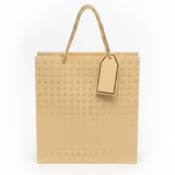 Paper Gift Bag with Gold Triangle Pattern & Rope Handles – 32×26cm | Premium Gift Packaging for All Occasions - Al Kabayel Discount CentrePaper Gift Bag with Gold Triangle Pattern & Rope Handles – 32×26cm | Premium Gift Packaging for All OccasionsPacking & Wrapping SuppliesAKDCAl Kabayel Discount Centre